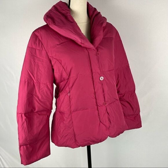 Guess Puff Pink Jacket Size Large - Picture 3 of 5
